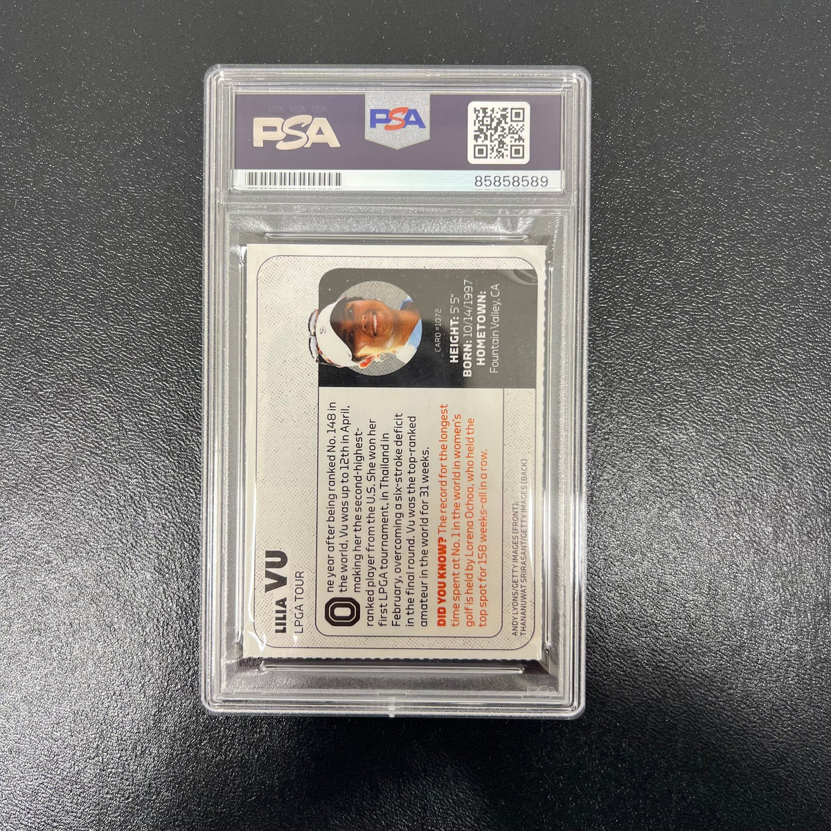 Sports Illustrated Kids#1072 Highest Pop Lilia Vu Signed Card PSA Autographed