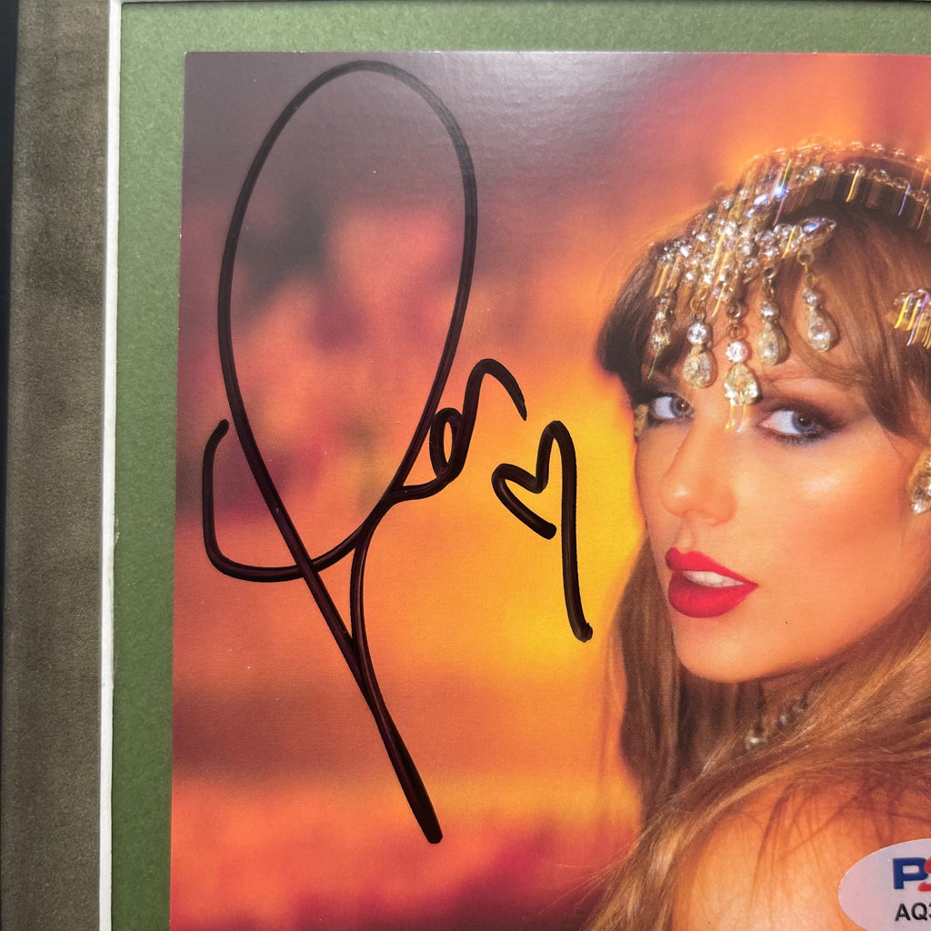 Taylor Swift Signed The Life of a Showgirl Framed Display CD Album PSA Auto