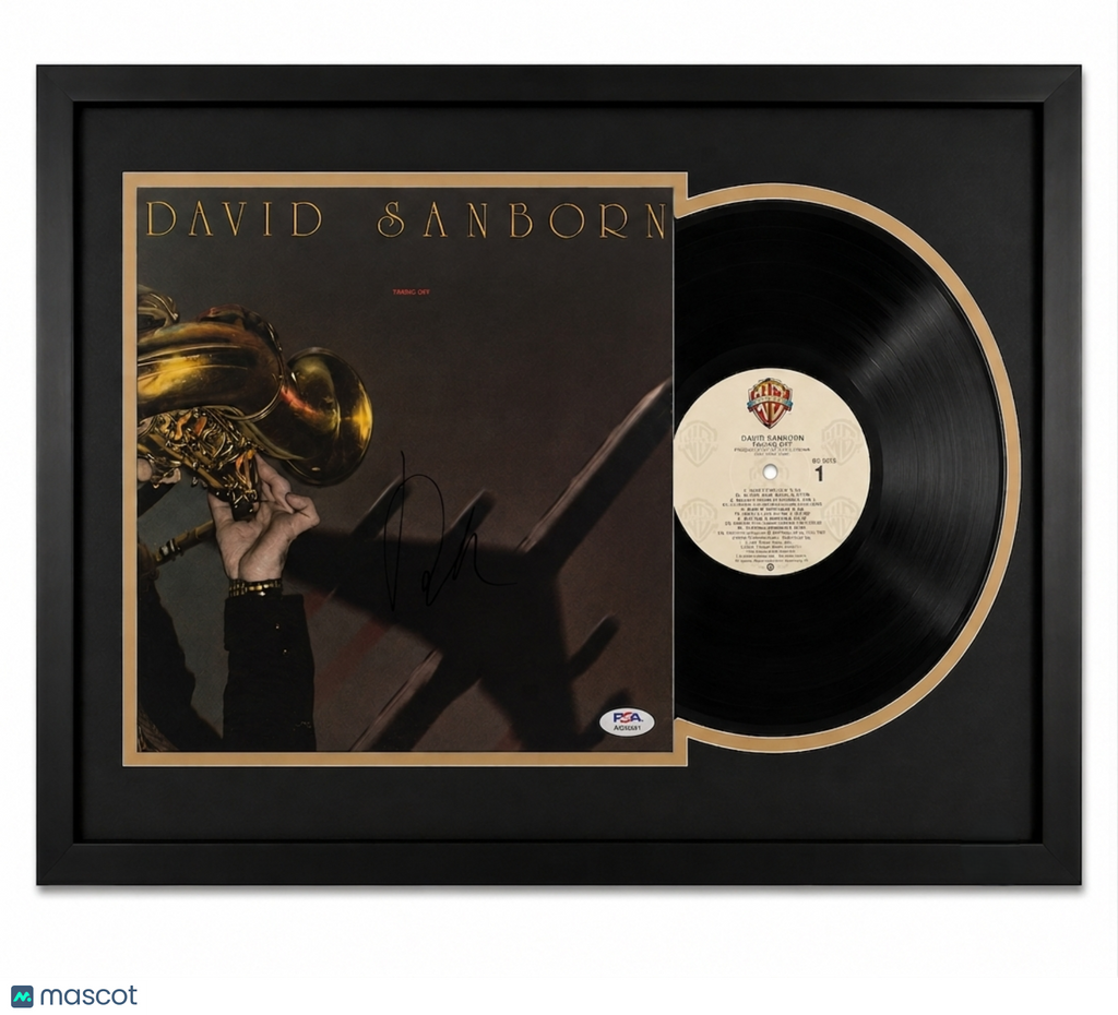 David Sanborn Signed Taking Off Framed Vinyl PSA Album Auth