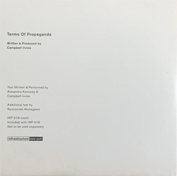 Reunion Of Two Bodies / Terms Of Propaganda | Mint (M) Mint (M)