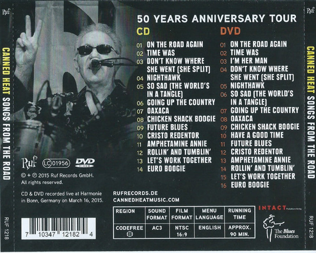 Canned Heat – Songs from the Road (CD & DVD) Music CD
