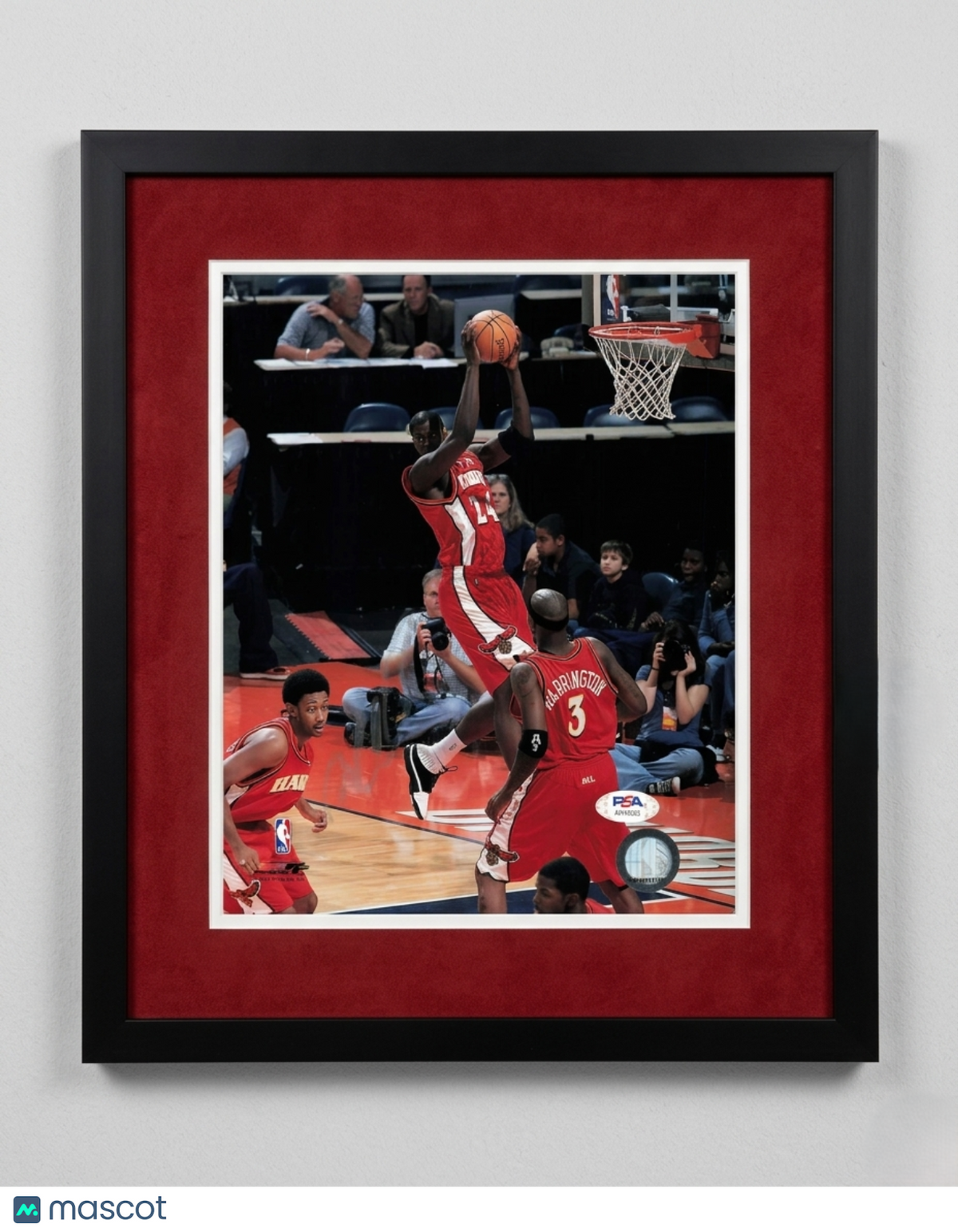 Marvin Williams Atlanta Hawks Signed Basketball 8x10 Custom Framed Photo