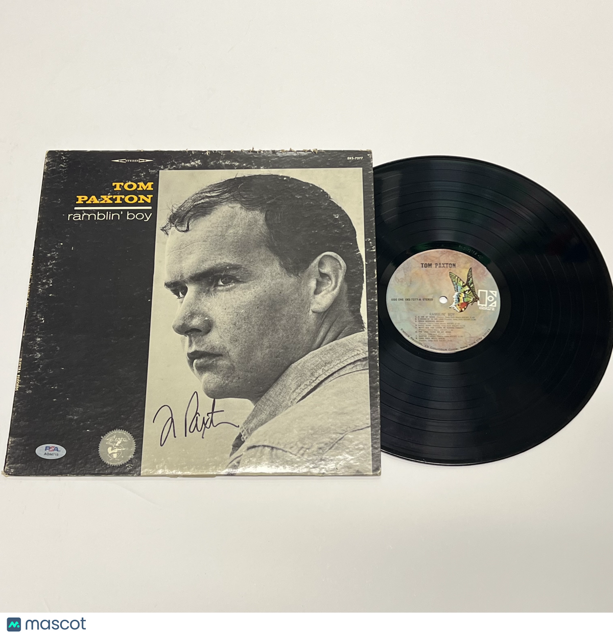 Tom Paxton Signed Ramblin' Boy Vinyl Album PSA Autographed