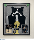 Victor Wembanyama Custom Framed Signed San Antonio Spurs Jersey PSA Autographed