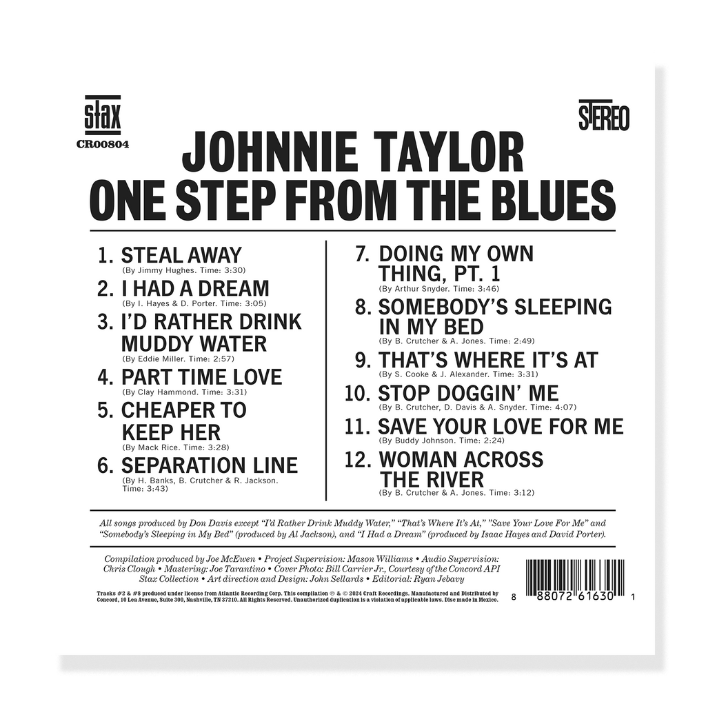One Step From The Blues Music CD