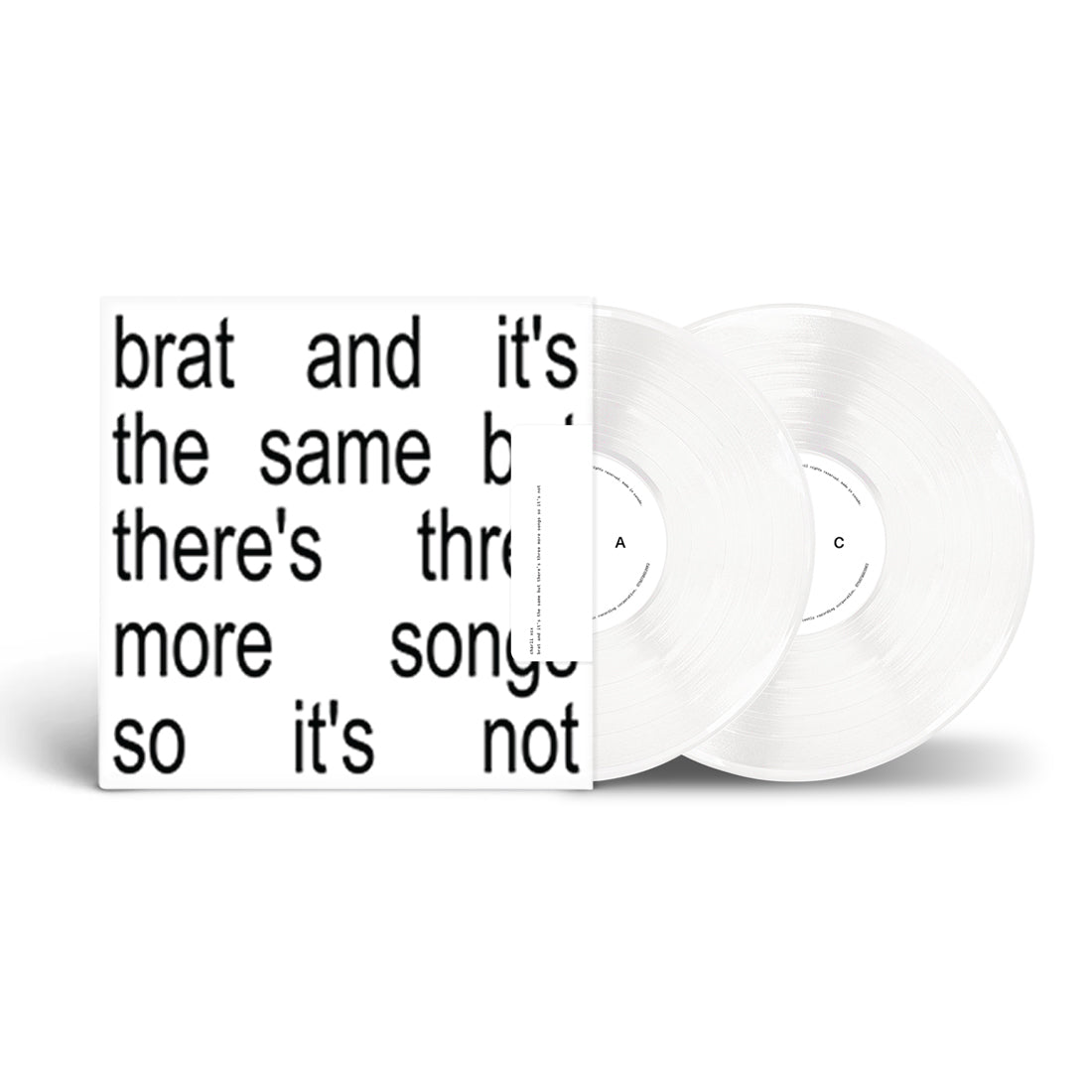 Brat And It's The Same But There's Three More Songs So It's Not (Colored Vinyl, White) (2 Lp) Vinyl Record