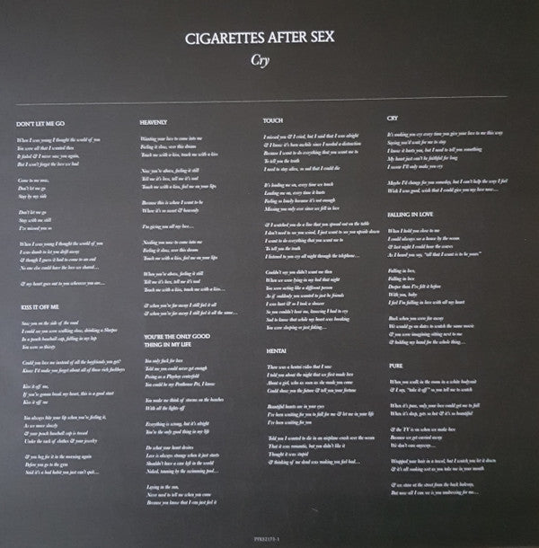Cigarettes After Sex - Cry | Mint (M) Mint (M)