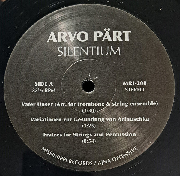 Silentium (VINYL) | Mint (M) Mint (M)