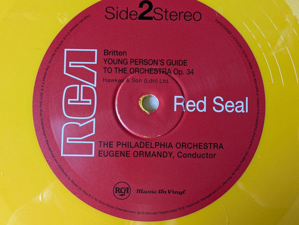 David Bowie & The Philadelphia Orchestra - Peter And The Wolf / Young Person's Guide To The Orchestra (YELLOW VINYL) | Mint (M) Mint (M)