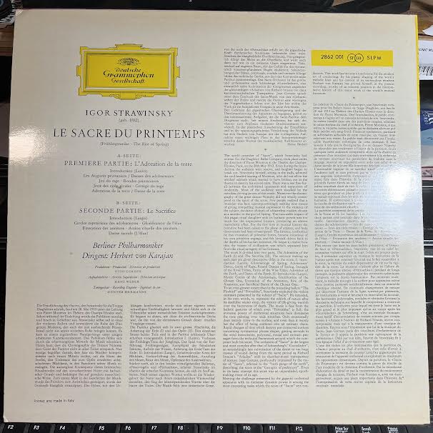 Herbert von Karajan - Le Sacre Du Printemps (VINYL) |