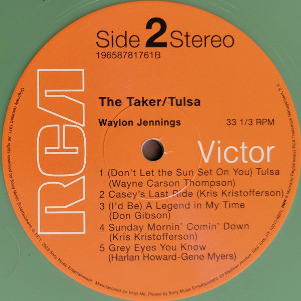 The Taker / Tulsa (COLOR VINYL - VMP) | Mint (M) Mint (M)