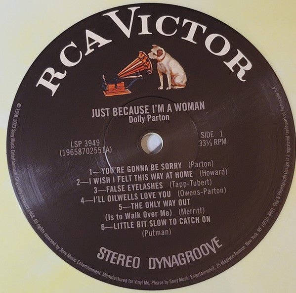 Just Because I'm A Woman (COLOR VINYL - VMP) | Mint (M) Mint (M)