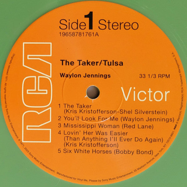 The Taker / Tulsa (COLOR VINYL - VMP) | Mint (M) Mint (M)