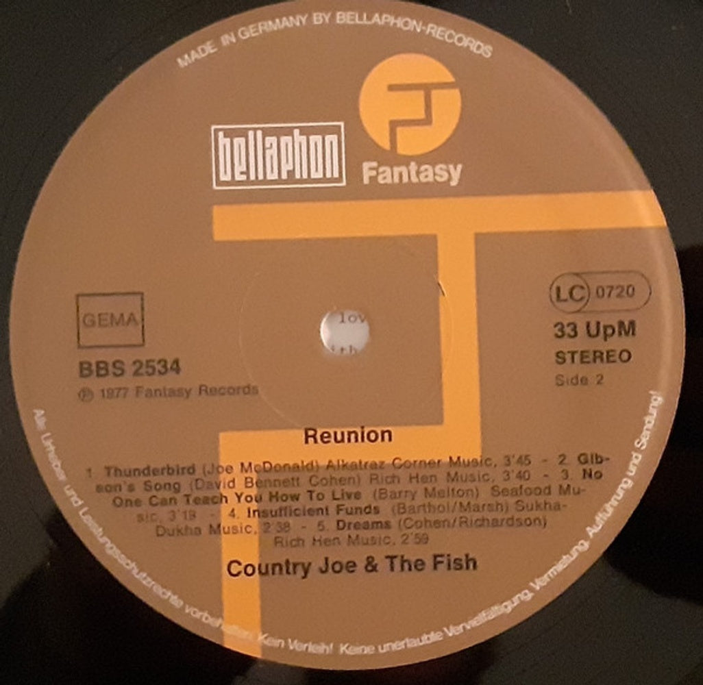 Country Joe & The Fish – Reunion Music CD
