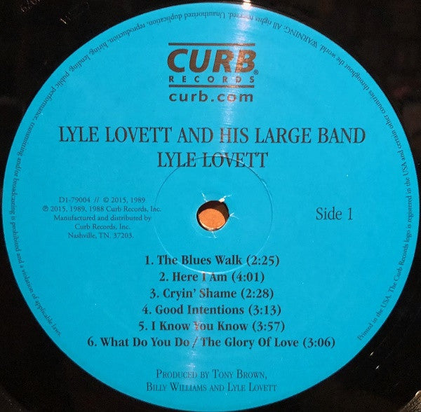 Lyle Lovett And His Large Band (VINYL) | Mint (M) Mint (M)