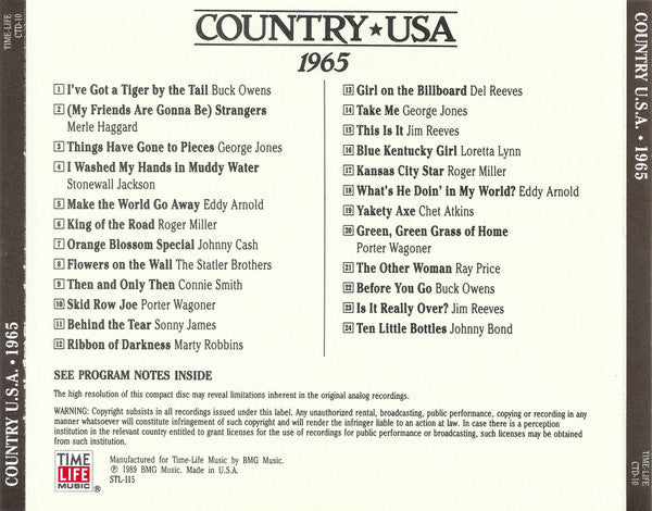 Country USA 1965 (CD) | Mint (M) Mint (M)
