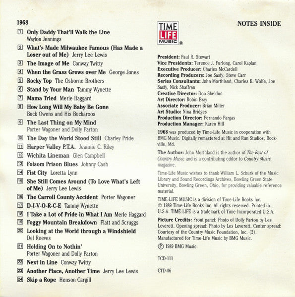 Country USA 1968 (CD) | Mint (M) Mint (M)