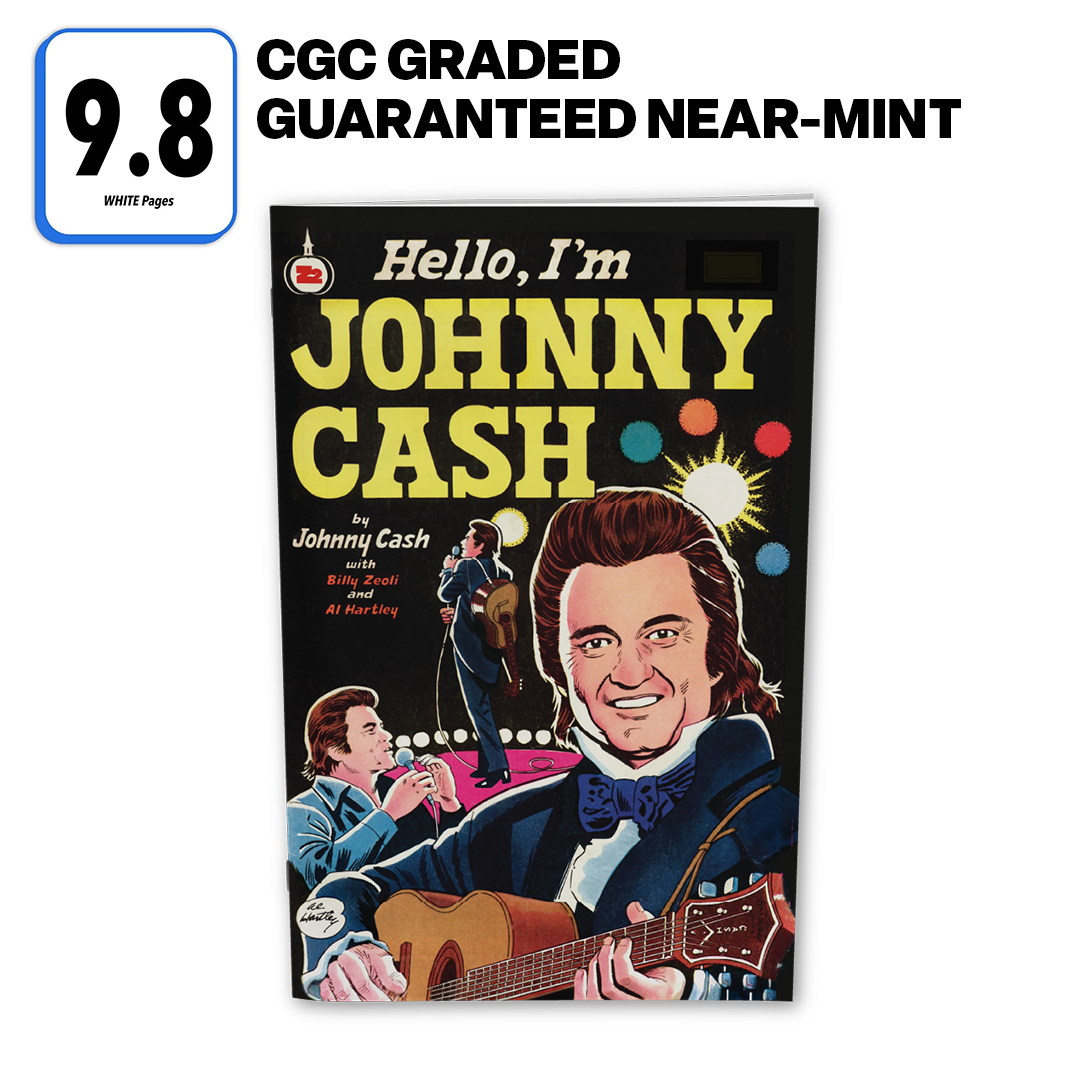 Johnny Cash – Hello, I'm Johnny Cash (50th Anniversary Edition, CGC 9.8 Graded Comic Book – Limited to 25 Copies)