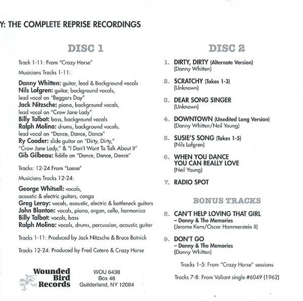 Crazy Horse – Scratchy: Complete Reprise Recordings Music CD