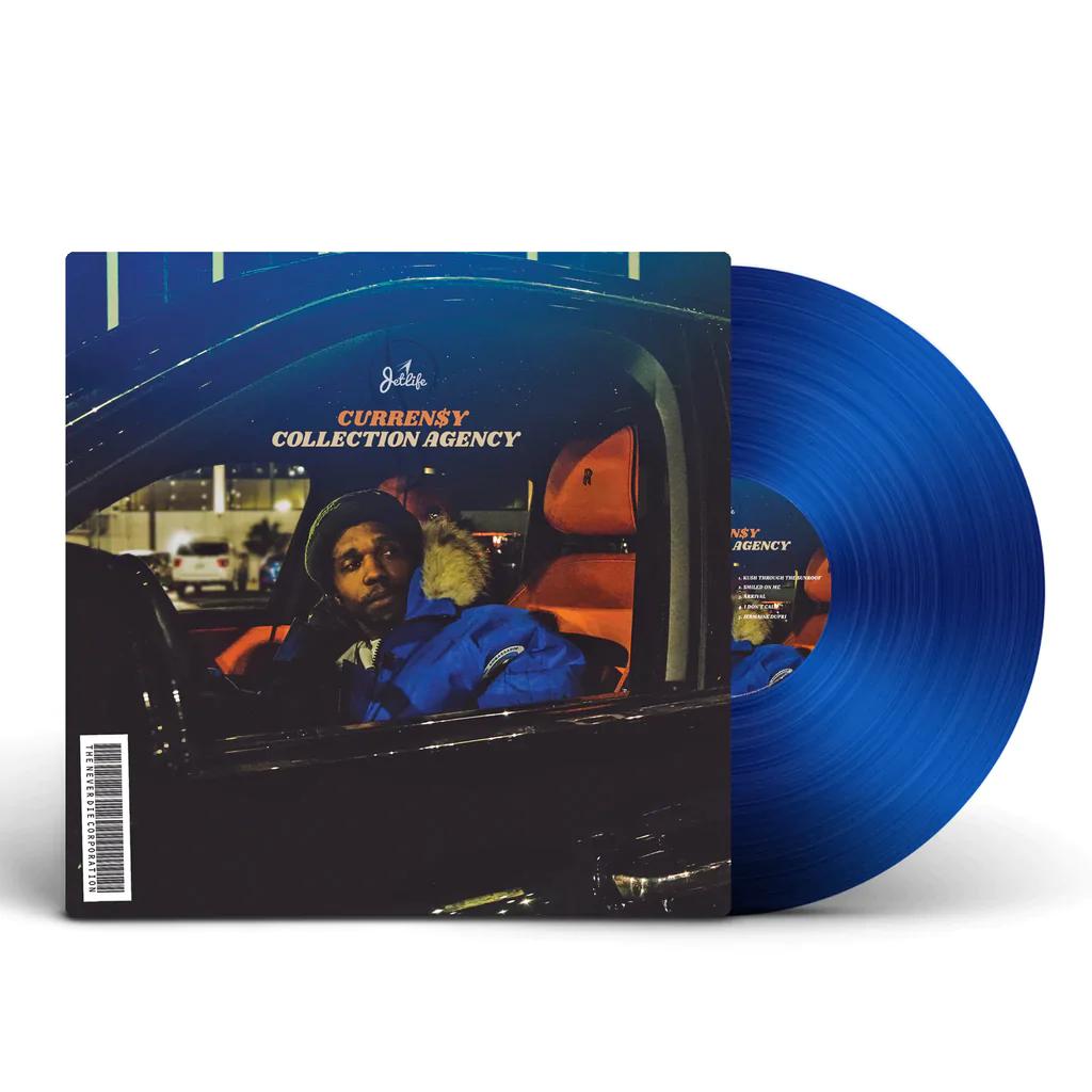 Currensy - Collection Agency [Explicit Content] (Blue Vinyl) Vinyl Record