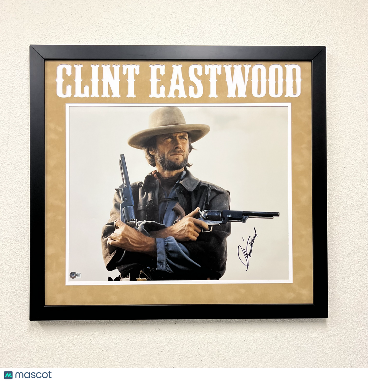 Clint Eastwood Signed The Outlaw Josey Wales 24x26 Framed Photo BAS Autographed