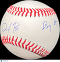Dave Portnoy & Big Cat Signed Baseball PSA Barstool