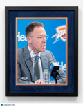 Sam Presti Oklahoma City Thunder Signed Basketball 8x10 Custom Framed Photo PSA