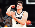 Luka Garza Iowa Hawkeyes Signed Basketball 8x10 Photo PSA
