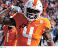 Cedric Tillman Signed Cleveland Browns Football 8x10 Photo PSA Autographed