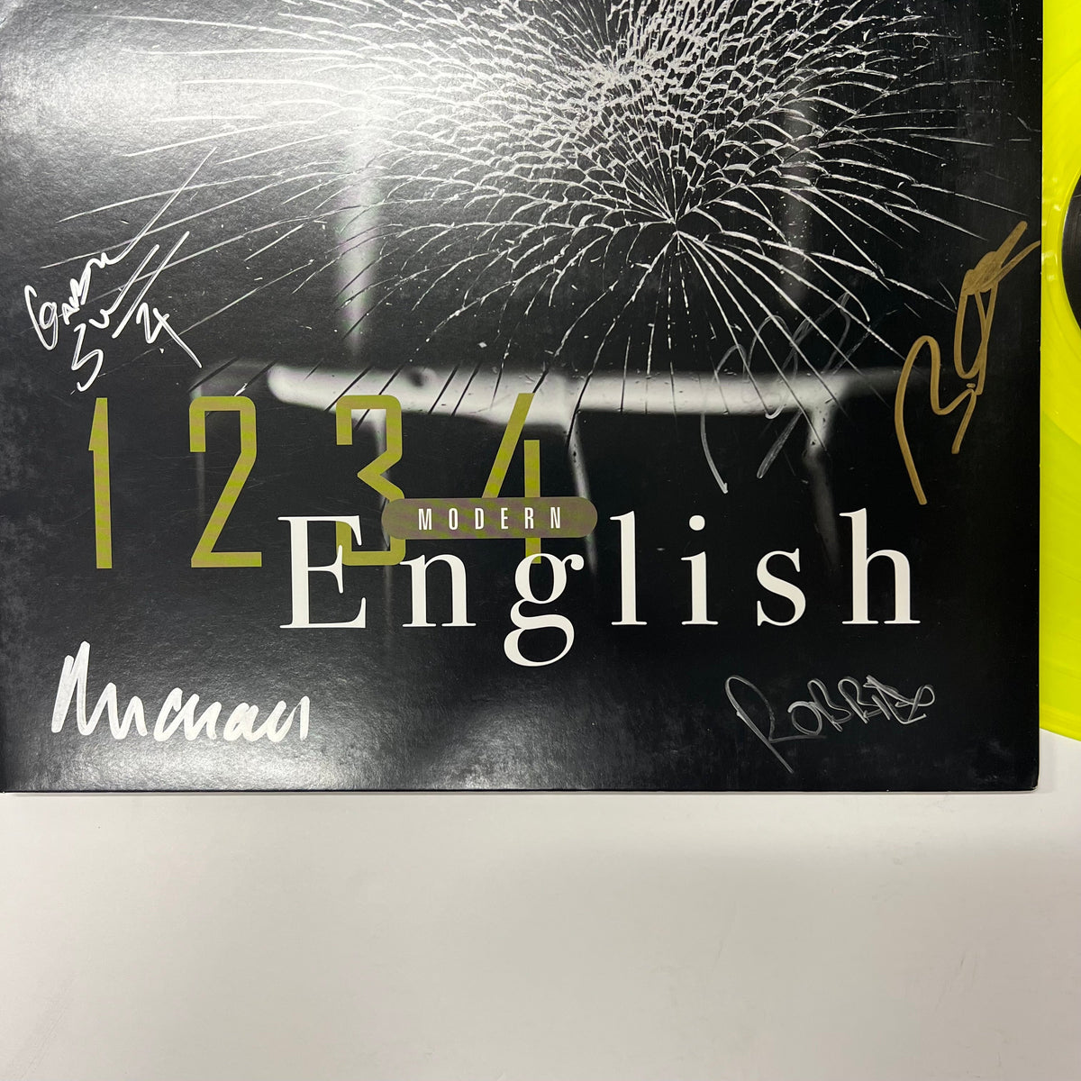 Modern English Signed Framed Vinyl 1234