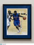 Will Bynum Detroit Pistons Signed Basketball 8x10 Custom Framed Photo PSA
