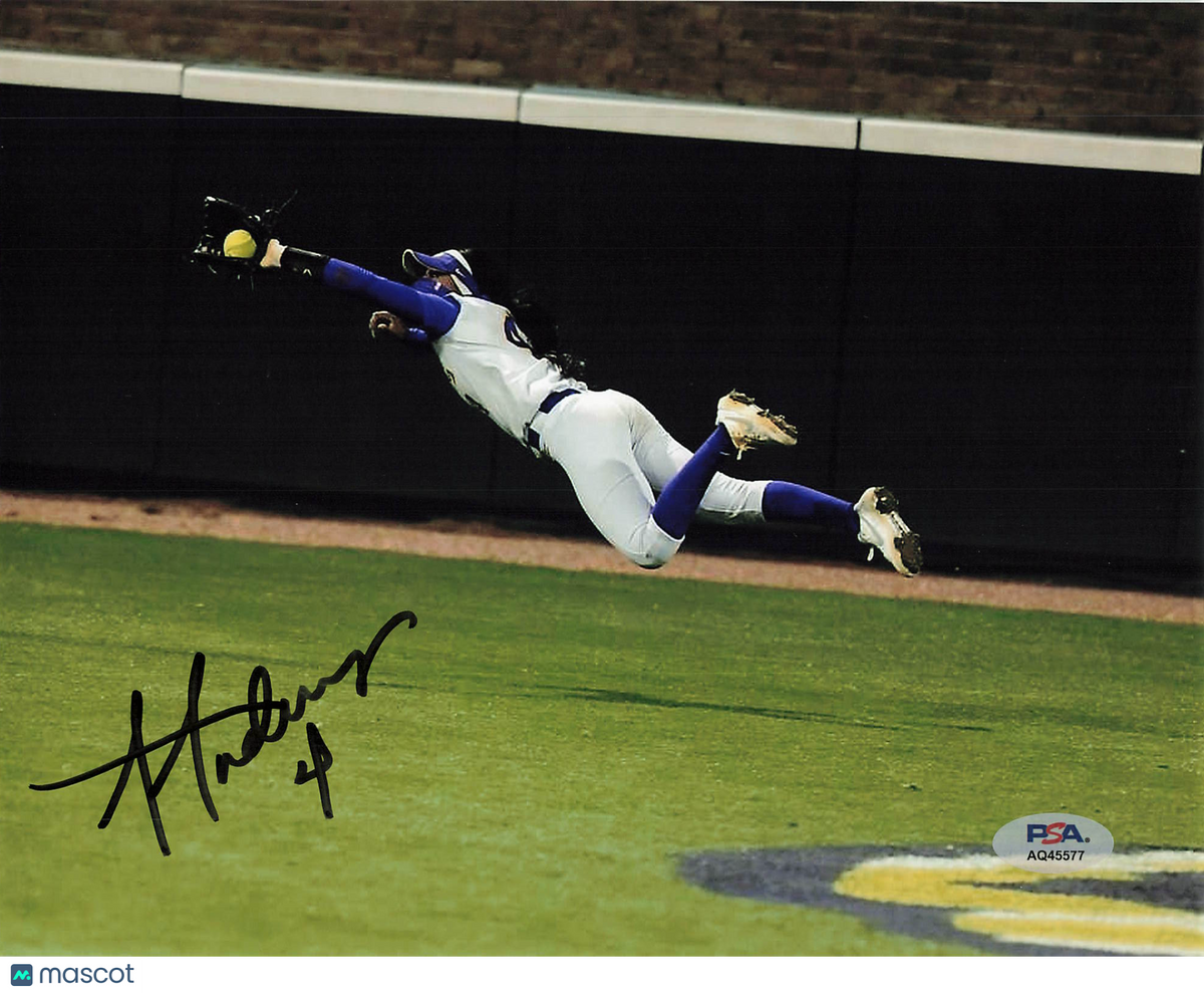 Aliyah Andrews LSU Tigers Signed 8x10 Photo PSA Auth