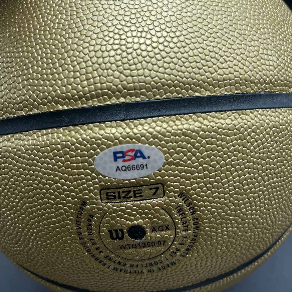 Luka Doncic Signed Basketball PSA Los Angeles Lakers
