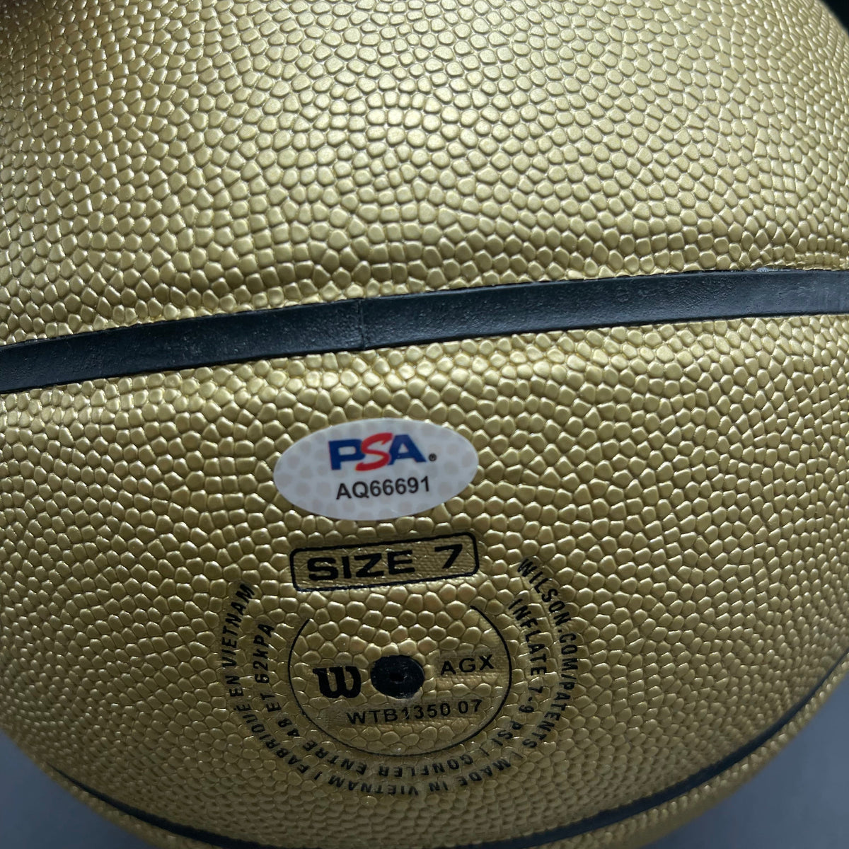 Luka Doncic Signed Basketball PSA Los Angeles Lakers