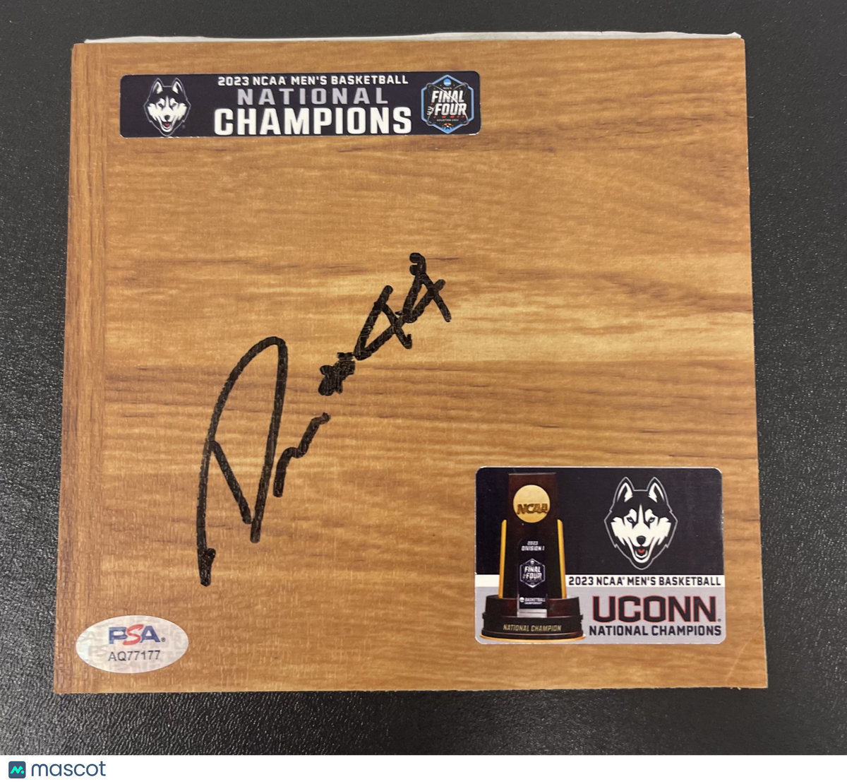 Andre Jackson Jr UConn Huskies Signed Floorboard NCAA PSA