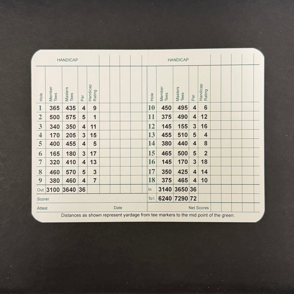 Matthieu Pavon Signed Golf Masters Golf Scorecards PSA Autographed