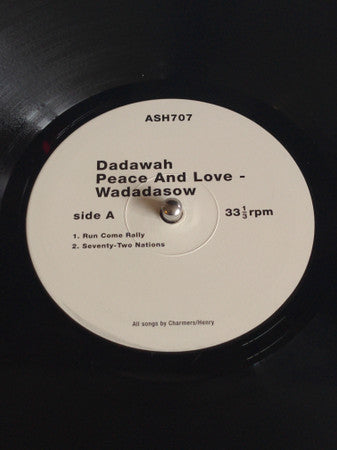 Dadawah - Peace And Love - Wadadasow | Mint (M) Mint (M)