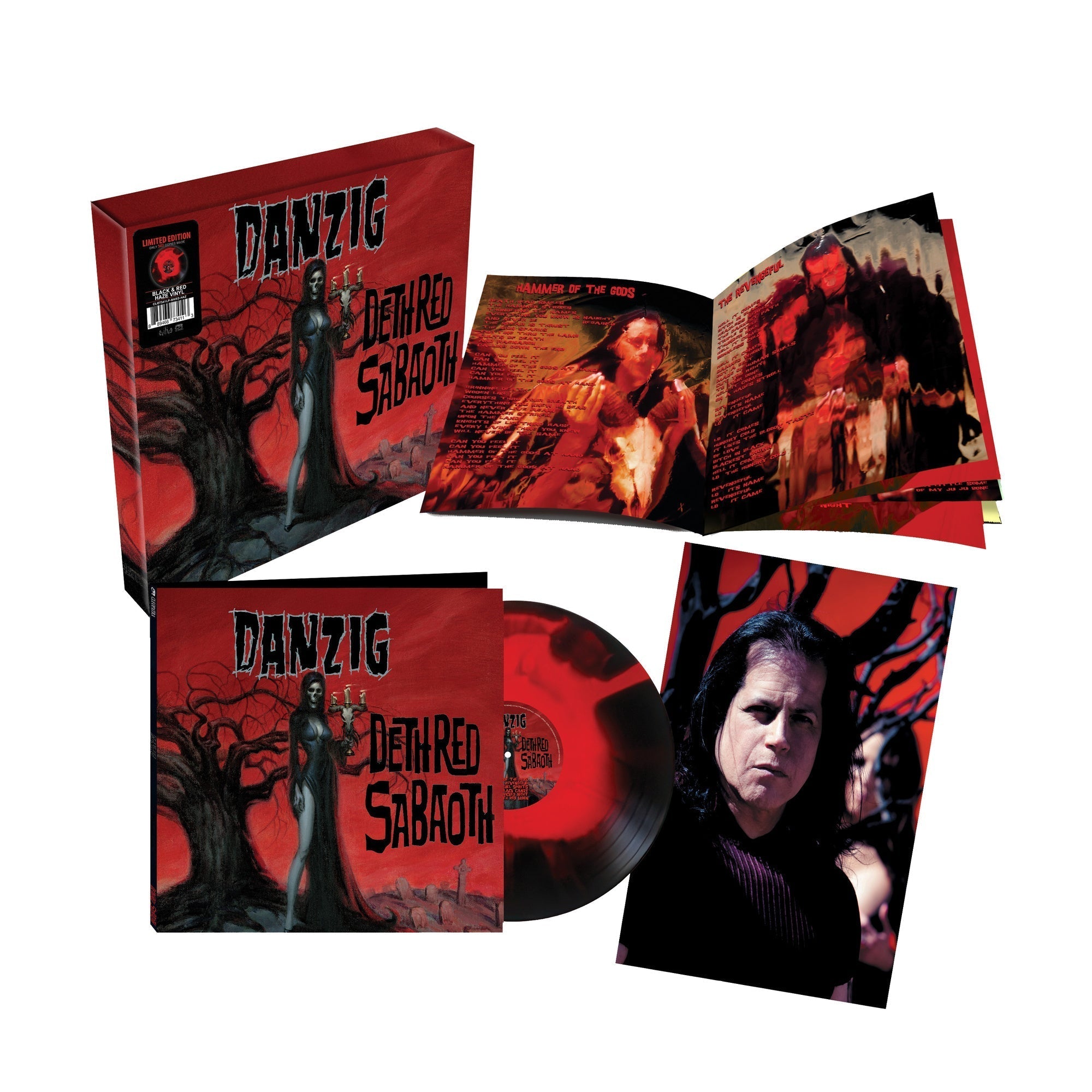 PRE-ORDER Danzig - Deth Red Sabaoth (Limited Edition Box Edition) [Black/Red/Yellow Haze/Splatter Vinyl] Vinyl Record