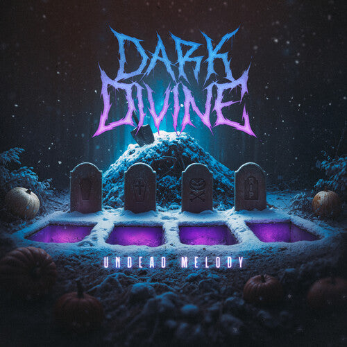 Dark Divine - Undead Melody [Electric Blue & Violet Cloudy W/ Black Splatter] Vinyl Record