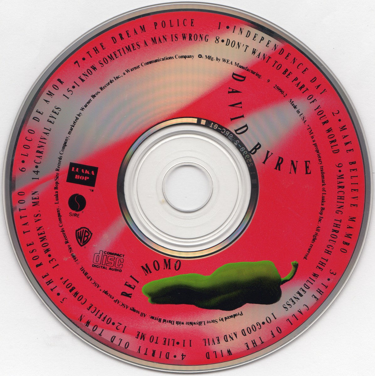 David Byrne – Rei Momo (Import CD) Music CD
