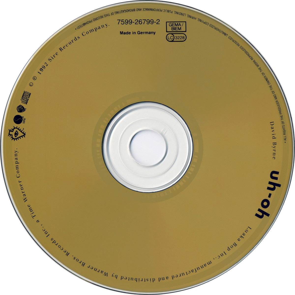 David Byrne – Uh-Oh Music CD