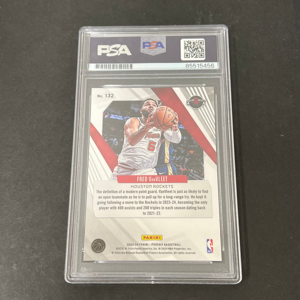 2023-24 Panini Phoenix #132 Fred VanVleet signed card PSA