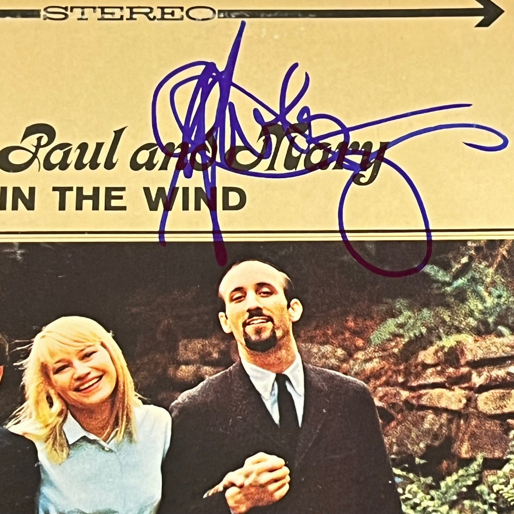 Paul Stookey Signed Vinyl PSA Autographed  In The Wind