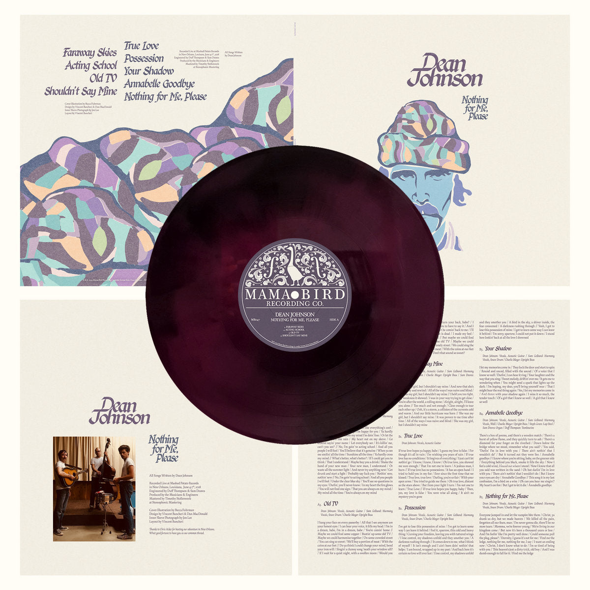 Nothing For Me, Please (Indie exclusive) (Oxblood & Black mix Vinyl) Vinyl Record