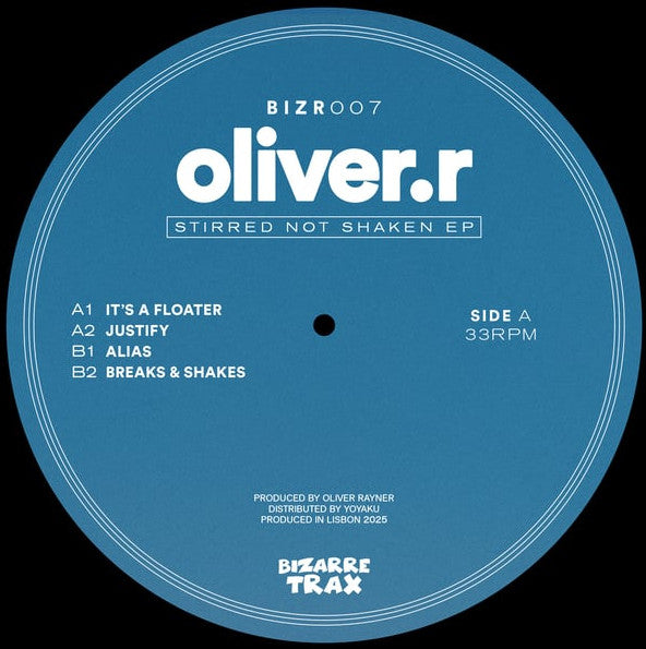 Oliver.r - Stirred Not Shaken EP (VINYL) |