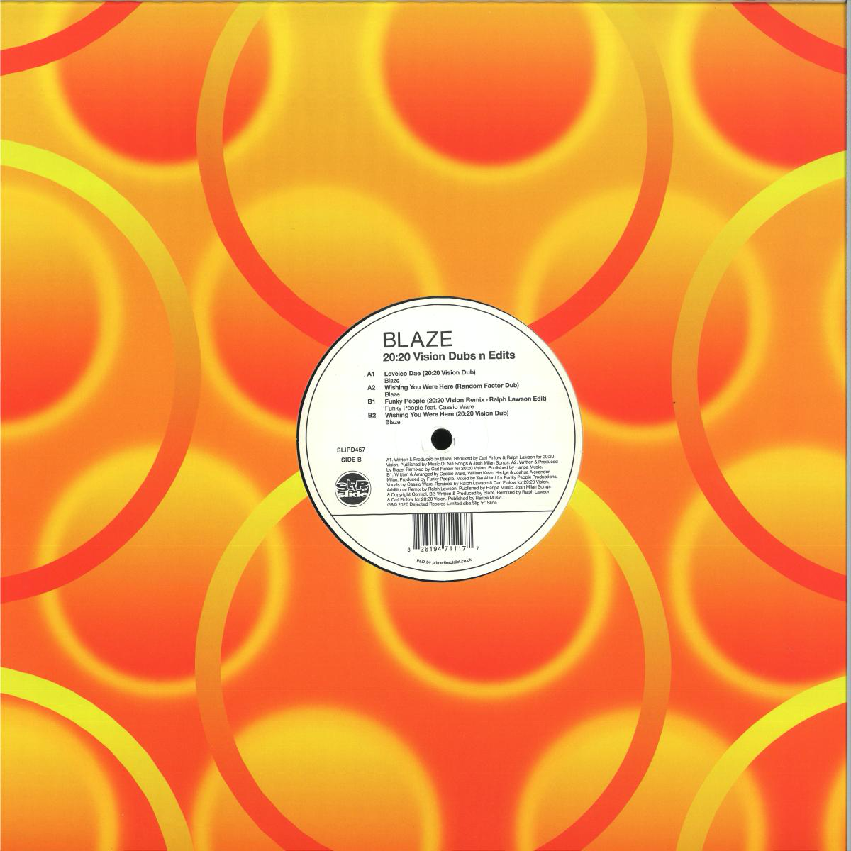 Blaze - (PRESALE) 20:20 Vision Dubs n Edits (VINYL) | Mint (M) Mint (M)