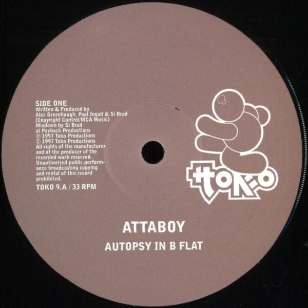 Attaboy - AUTOPSY IN B FLAT / KOOKABURRA (VINYL) | Mint (M) Mint (M)