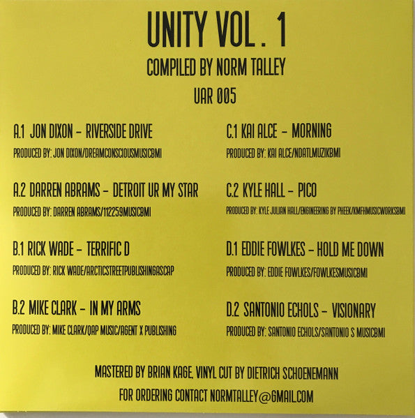 Various - Unity Vol. 1 (2x VINYL) | Mint (M) Mint (M)