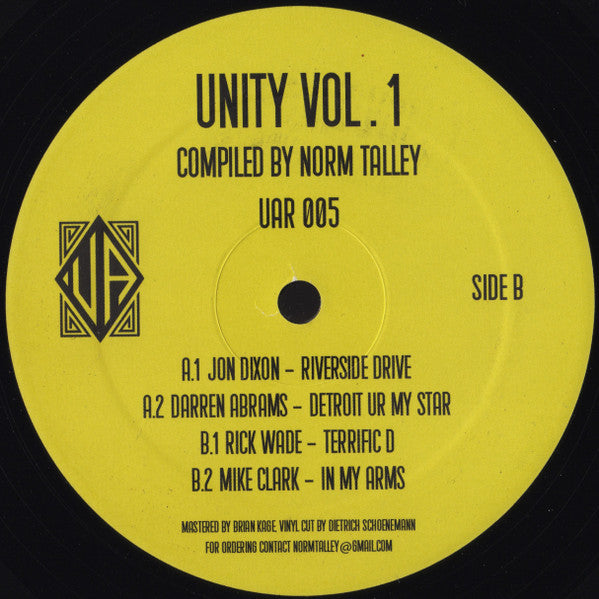 Various - Unity Vol. 1 (2x VINYL) | Mint (M) Mint (M)