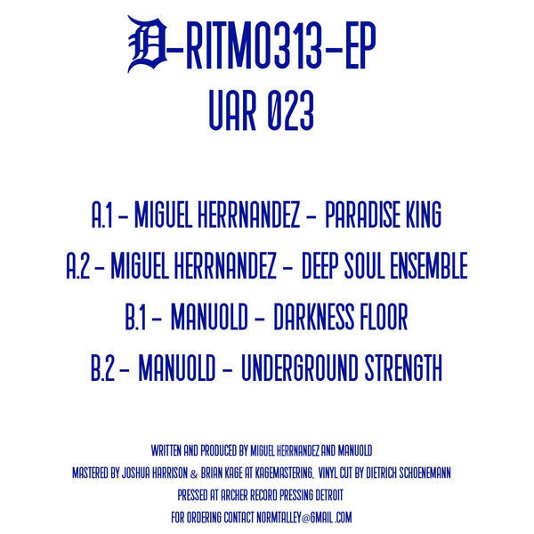 Miguel Herrnandez - D-Ritmo 313 EP (VINYL) | Mint (M) Mint (M)